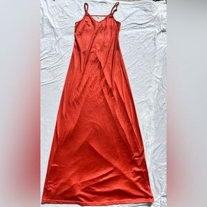 Rustic orange maxi dress (S)